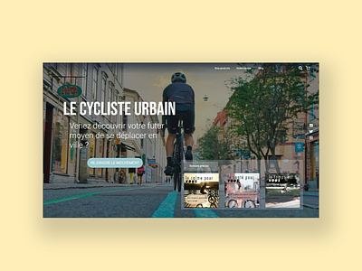 E-Shop e-bike landing page