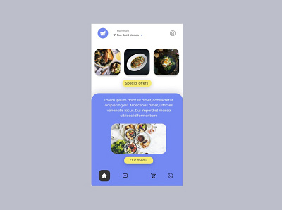 Food Delivery App app design ui ux web
