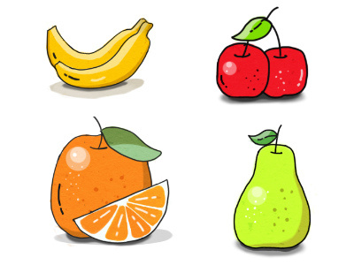 fruits illustrator