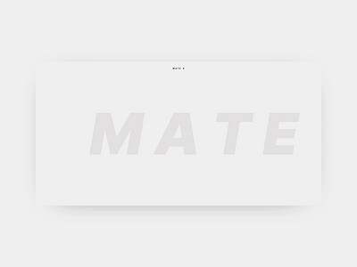 MATE X adobe xd animation design ui ux web design