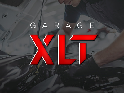 Garage XLT branding car garage graphic design logo mechanic