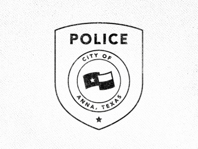 Anna Police anna city outline patch simple texas