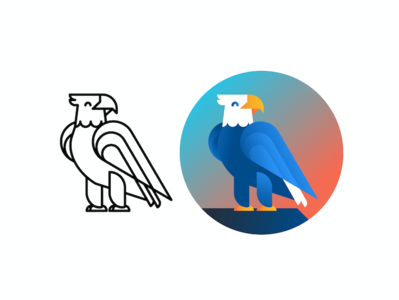 Eagle bird design eagle illustration vector