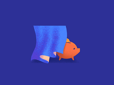 Money is taboo design illustration pig