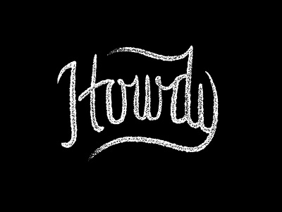 Howdy lettering procreate
