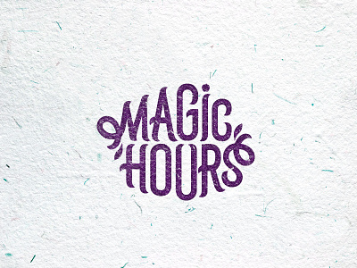Magic hours hours letters logo logotype magic type
