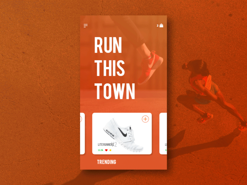 Run This Town adobe xd gradient hype beast shoes shopping sketch digital design sneakers ui ui design ux ux design