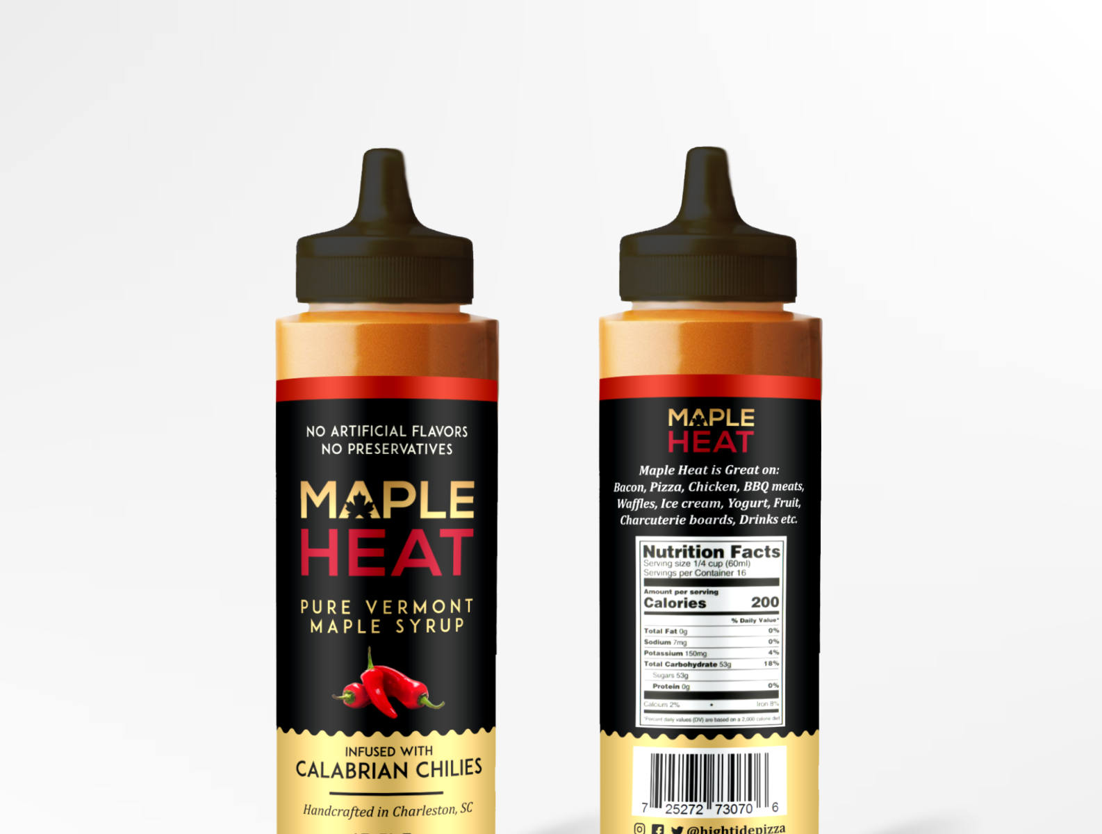 Maple syrup bottle design by Svetislav Steric on Dribbble