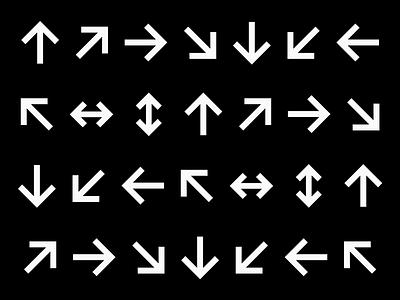 Letterboard Lite specimen — Arrows arrows bold fonts fontself glyphs sans sans serif sans serif sansserif semibold