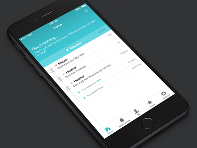 Take - Home screen updates app design ios iphone ipod mobile design