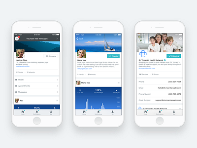 Hart user profiles app design ios ios design product design ui design uiux