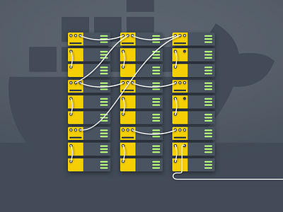 Docker Illustration for a SAAS product illustrations illustrator saas vector