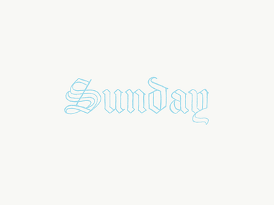 Sunday brand identify in progress