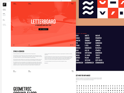 Letterboard — Condensed Sans Serif Font branding fonts illustration lettering typeface web design website