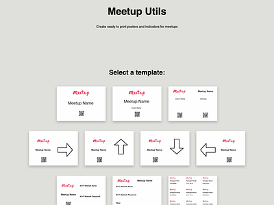 Meetup Utils helper indicator indicators js meetup meetups pdf poster posters printable printables react reactjs utility utils