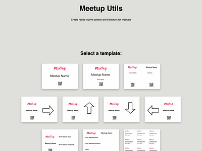 Meetup Utils helper indicator indicators js meetup meetups pdf poster posters printable printables react reactjs utility utils