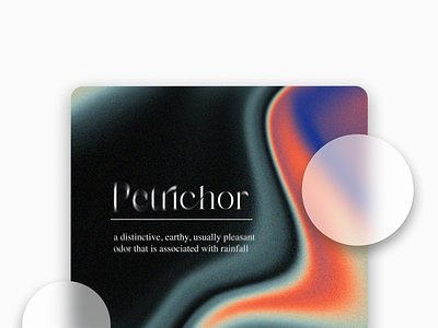 Word Definition Card Concept blur card elegant figma gradient graphic design minimal ui word