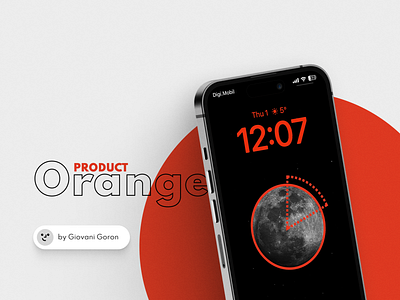Product Orange (Wallpapers Series) design graphic design minimal wallpapers