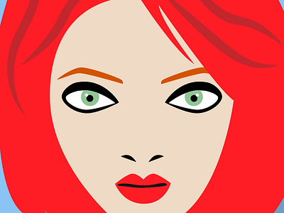 Shirley Manson design flat icon