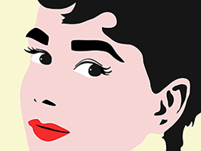Audrey Hepburn illustration portrait