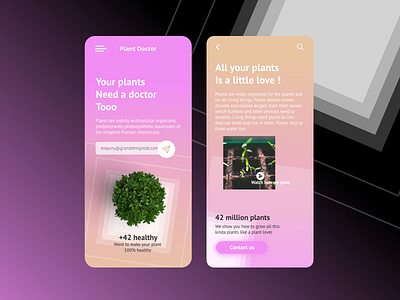 PlantApp app design granddesignlab minimal