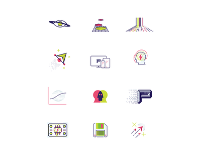 Patchr Icon Set 1 branding design icon illustration illustrator ui vector