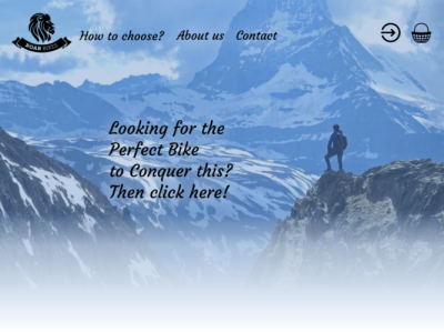 Roar Bikes Home-Page Web-Design