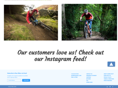 Roar Bikes - scroll down - Web Design adobe xd design ui design ux design web design