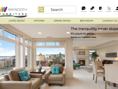 Maynooth Furniture - Home Page - Web Design adobe xd design ui design ux design web design
