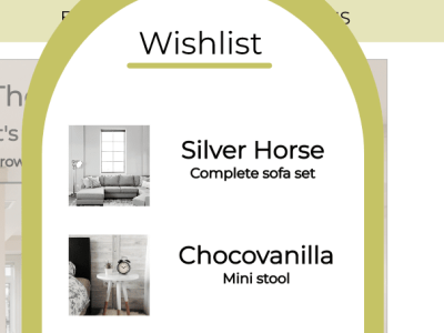 Maynooth Furniture - Wishlist - Web Design adobe xd design ui design ux design web design