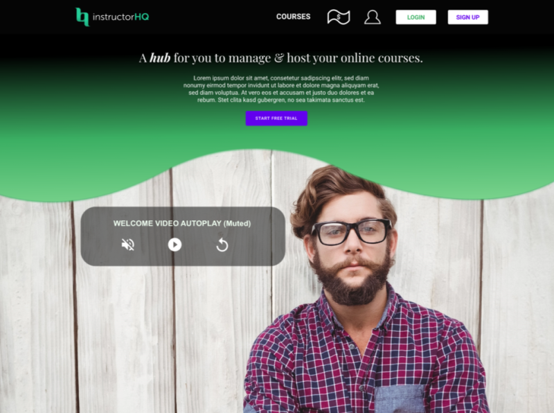 InstructorHQ Home Page Web Design by Ezekiel Carvalho on Dribbble