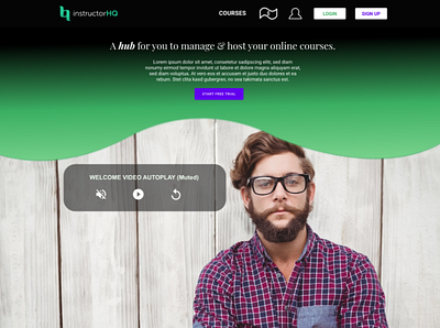 InstructorHQ - Home Page - Web Design adobe xd design ui design ux design web design