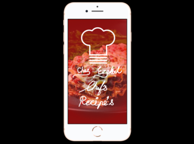 Chez Ezekiel Recipe site - Intro - Mobile Web Design