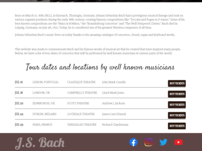 J.S. Bach - A Life of Music - Web Development (2)