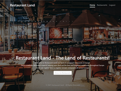 Restaurant Land - Web Development (1) mongodb web development