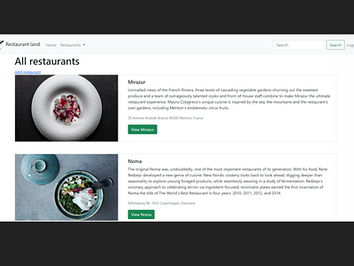 Restaurant Land - Web Development (3)