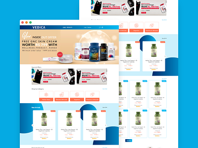 Vedica Naturals - eCommerce website using HTML, CSS & jQuery