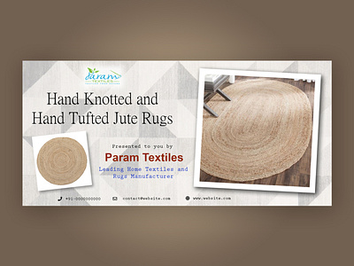 Banner for Jute Rugs #1 adobe photoshop banner banner design photoshop photoshop cs6
