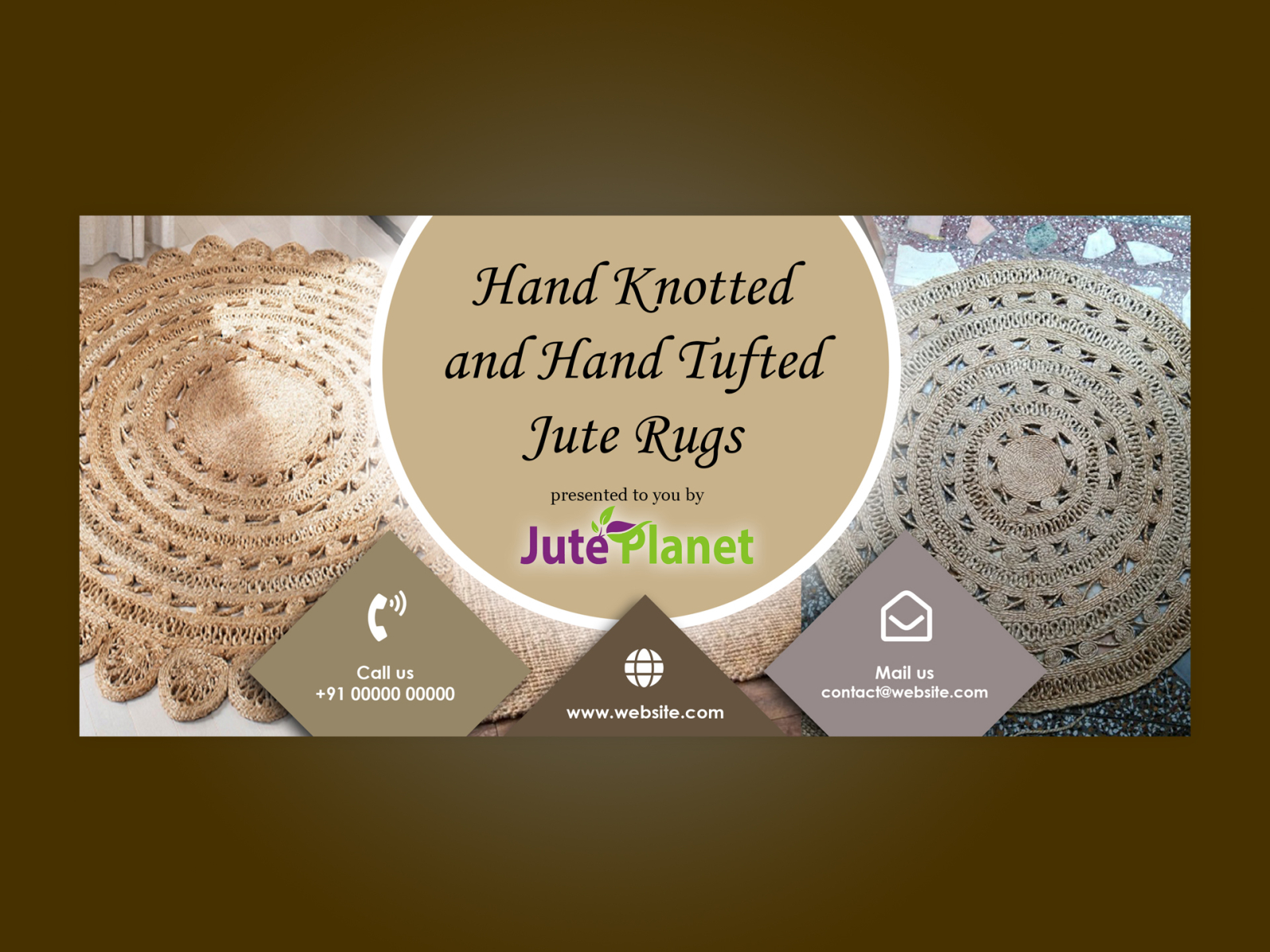 Banner for Jute Rugs #2 by Debsmita Paul on Dribbble