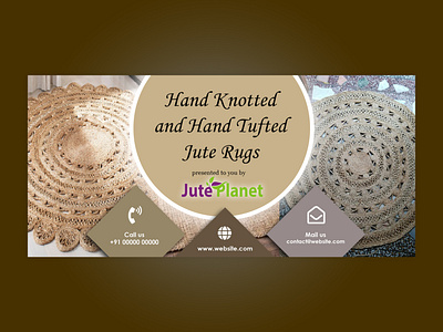 Banner for Jute Rugs #2 adobe photoshop adobe photoshop cs6 banner banner design cs6 photoshop rug rugs