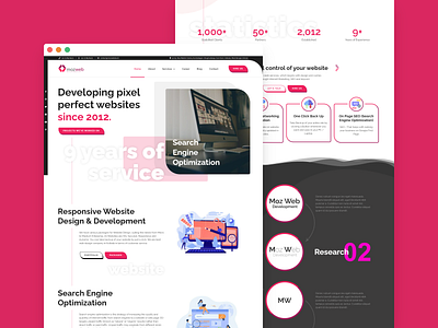 Web Design Company Template branding minimalist responsive responsive design web design web layout