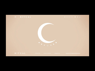 Ritual - Web Design, Simple Landing Page
