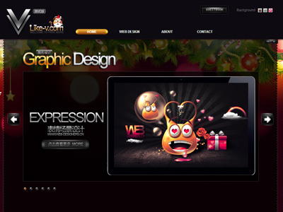 like-v design web