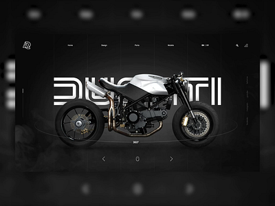 Ducati Website Concept animation design graphic design ui ux web website