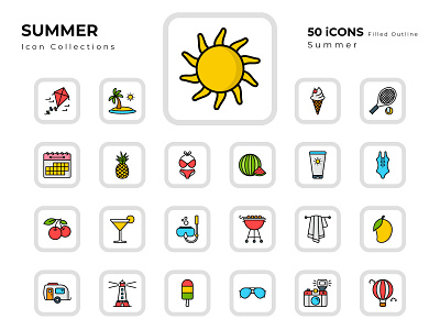 Summer icons