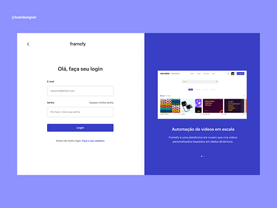 Login - Framefy app branding design illustration login logo product design ui uidesign uxdesign