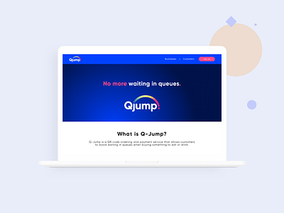 Q-Jump Homepage app branding design ui