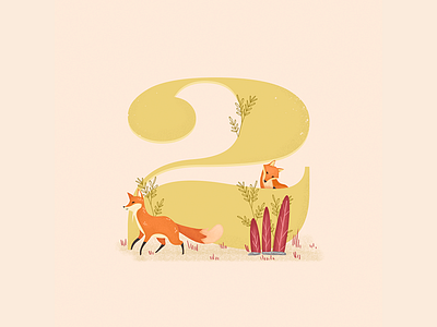 2 - 36 Days of Type 2 36daysoftype animals cute design forest fox foxes illustration nature orange primavera spring travel visual