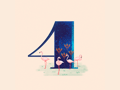 4 - 36 Days of Type 36daysoftype 4 animals bird birds design flamingo garda italy lake milan nature pink tropical vector visual