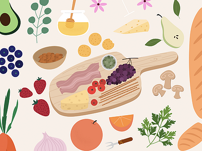 Sunday Brunch - Food Illustration